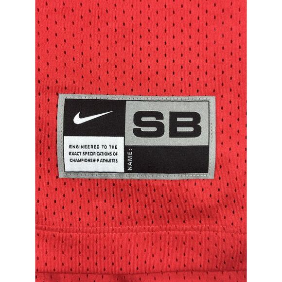 Nike SB Shirt Mens XL Red Dri-FIT Mesh Jersey 18 Skate AJ2249-688 FLORF 2018 - Picture 7 of 14